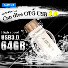 EAGET V90 otg usb stick flash usb 3 0 64gb 64G pen drive pendrive 3 0