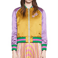 New Arrival 2016 Autumn Women Basic Coats Fashion Heavy Embroidered Bomber Jacket Long Sleeve Baseball Jacket