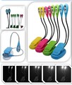 Booklight 4 Led Ebook Light Mini Flexible Bright Clip Book Reader Reading pink Music Stand Lamp