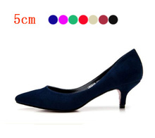 Wholesale 2015 Cute Shoes Low Heels Women’s Mini Size 33 Summer bridal Low Heel Shoes White Black Nude Gold Sliver Pumps