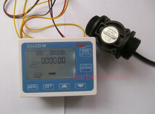 NEW G1″ Flow Water Sensor Meter+Digital LCD Display control
