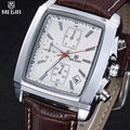 MEGIR Chronograph Waterproof Multifunction Quartz Watch Men s Leather Luxury Brand Military Watches Relogio Masculino