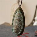 vintage jewelry statement necklaces pendants long rope lovely wood stone collares mujer necklace for women christmas