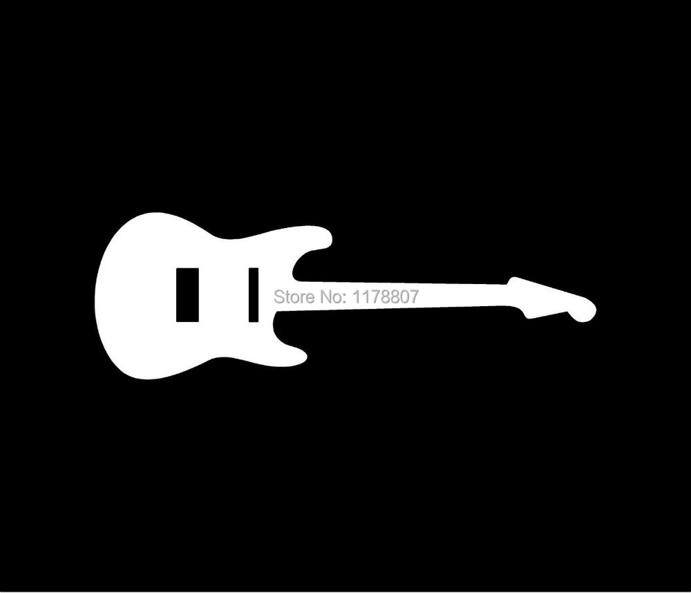 ELECTRIC GUITAR Vinyl Decal Car Window Sticker on