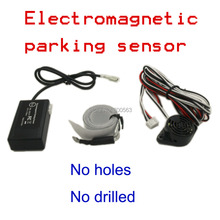 freeshipping auto electromagnetic parking sensor no holes need,easy install,,parking radar,Bumper guard back-up parking sensor