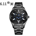 Luxury Brand Full Stainless Steel Analog Display Date Men s Solar powered Watch Waterproof Watches Men