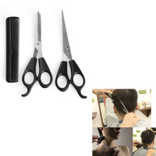 BS S 3pcs Barber Tool Hair Scissor Comb Set Cutting Thinning Hairdressing Shears Free Shipping