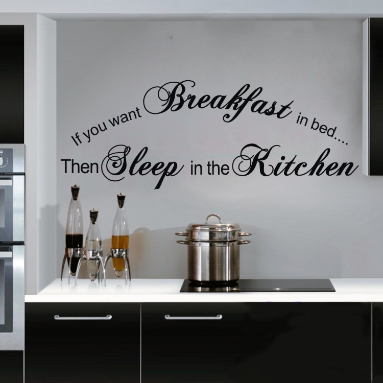 Sale High Quality Fashion Romantic Wall Sticker Quotes Decals Kitchen ...