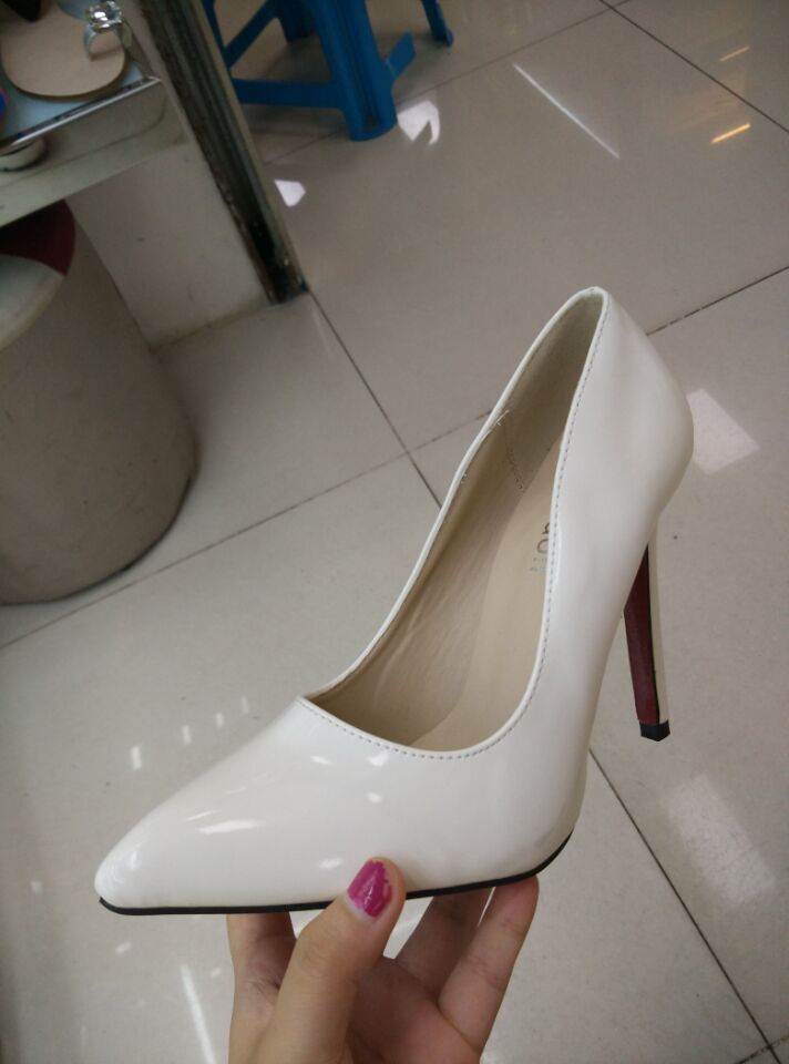 Classic women fashion brand high heels shoes thin red bottoms ...