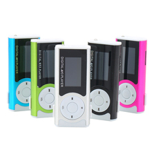 Unique Mini USB Clip MP3 Media Player LCD Screen Support 16GB Micro SD TF LED Light DX Speler 5WHM