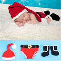 2016 Christmas baby crochet hats baby hats heart new photographic accessories newborn baby clothes children s