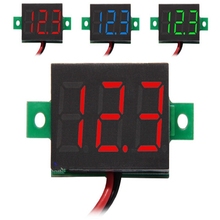 0.36 pulgadas Digital DC 3 – 30 V voltaje voltímetro LED Meter