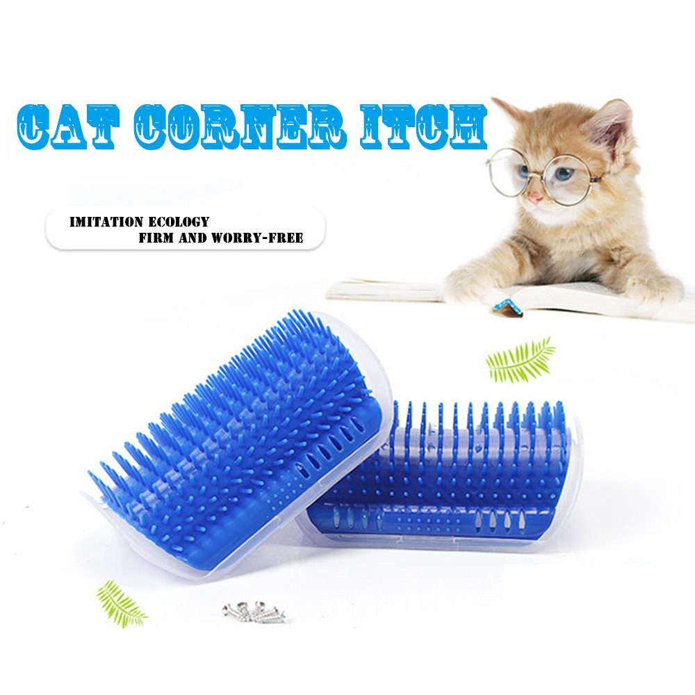 Pet Products For Cats Brush Corner Cat Massage Self Groomer Comb Brush