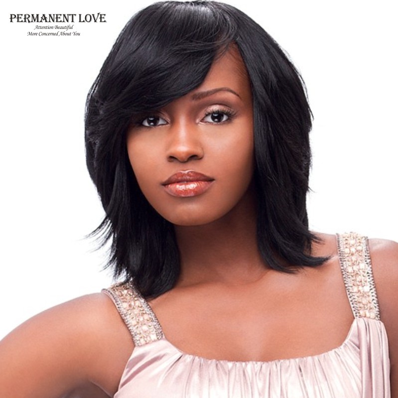 synthetic wigs for black women fashion style long bob wigs with side ... synthetic wigs for black women fashion style long bob wigs with side ...