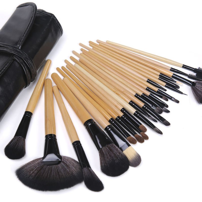 ONLY Pro 24 Pcs Makeup Brushes Cosmetic Tool Kits Eyeshadow Powder Brush Set Case