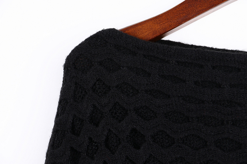 Women Cape Fashion Poncho tassel autumn loose Sweaters Batwing Knitted Tassels Hem Pullover irregularity Cloak Tops