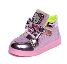 Free shipping the new children’s sports shoes for casual sneakers in han edition bright drill the bowknot of the girls 38139