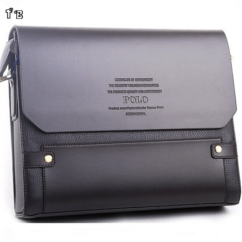 2015 NEW high quality men's male shoulder messenger bag for men genuine leather+pu crossbody business briefcase Bags