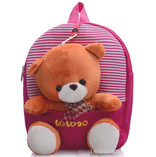 New 2015 Children School Bags Cartoon Bear Backpack For Baby Mochila Infantil Retail 1PC ZZ3056