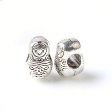 Free Shipping Jewelry 925 Silver Bead Charm European Doll Silver Bead Fit Diy Charms Fit Pandora