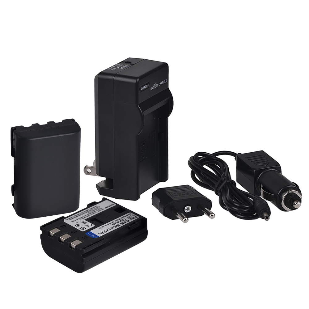2PCS NB-2L NB 2L NB2L NB-2LH Camera Rechargeable Battery+Charger+Car Charger for CANON 350D 400D G7 G9 S30 S40 Free Shipping