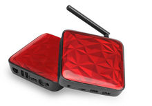 UGOOS UT3S Mini PC – Quad Core RK3288 CPU, 4GB RAM, 32GB Memory, 4xUSB, 2.4GHz/ 5GHz WiFi (Red)