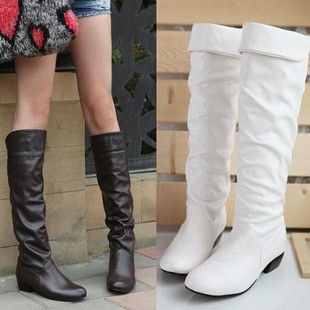 Здесь можно купить  Boots female boots spring and autumn single boots 2012 autumn high-leg summer winter boots white  Обувь