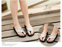 Sliver Summer Shoes Women Platform Sandals Wedge Flip Flops Sapato Feminino High Heel slippers Sandalias Plataforma Chanclas