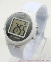 wholesale practical carry a small flashlight for lighting torches LED watches luminous ultra thin watch freeshipping