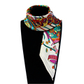 60cm 60cm Women 2016 New Fashion Imitated Silk Brand Time Laboratory Printed Square Scarf Hot Sale