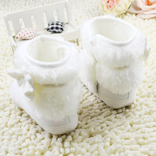 Baby Girls Winter Snow Boots NWT Infant Solid Bowknot Shoes Prewalker 0 18 Months Baby LD