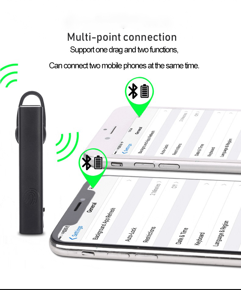 Беспроводная bluetooth гарнитура наушники вкладыши с крючком Bluetooth микрофоном для