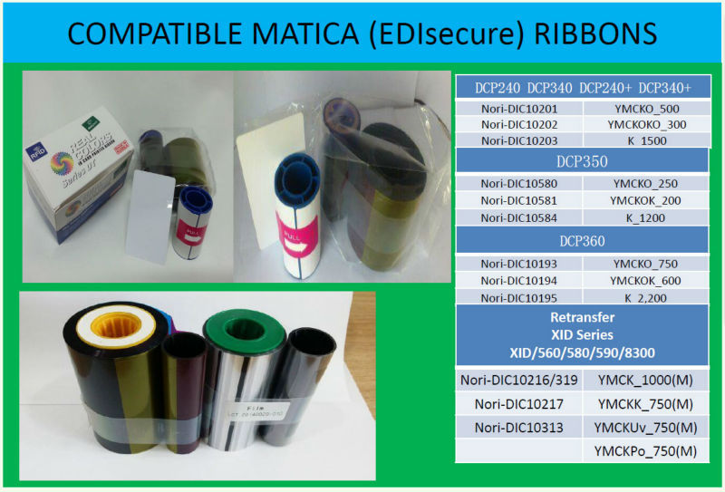 EDIsecure Color Ribbons Made in Korea