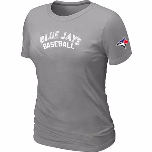 Toronto Blue Jays Nike Women\'s L.Grey Short Sleeve Practice T-Shirt