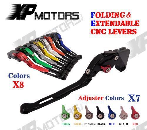 Adjustable Folding Extendable Brake Clutch Levers For YAMAHA FZ1 FAZER 2001 2005