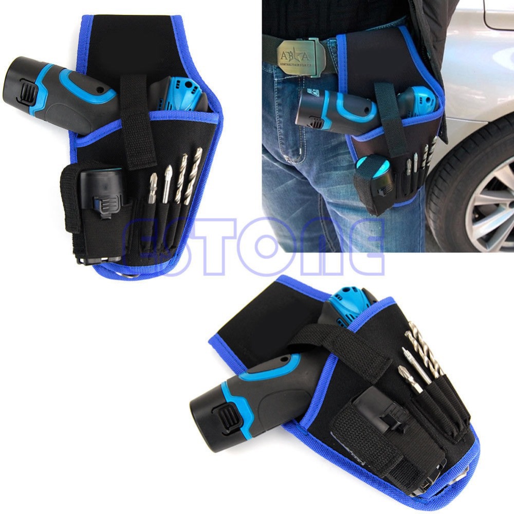Free shipping Portable Cordless drill Holder Holst Tool Pouch For 12v Drill Waist Tool Bag New