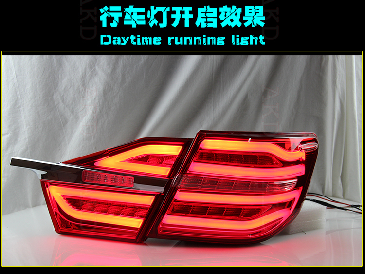 AKD Car Styling Camry V55 LED Tail Light New Camry Tail Lights 2015 Toyota Camry Rear Trunk Lamp DRL+Turn Signal+Reverse+Brake