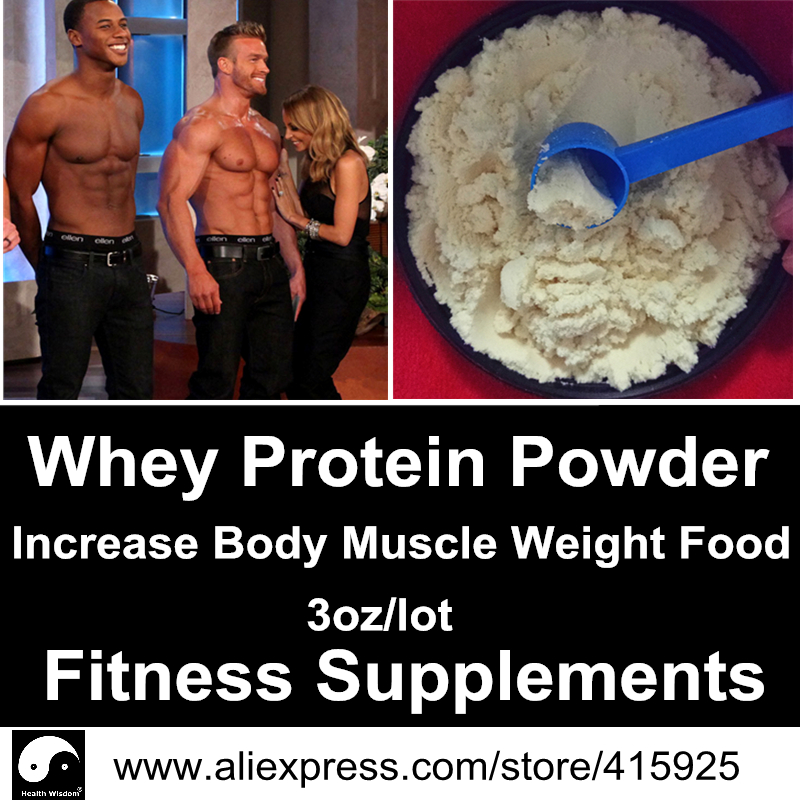 Whey Protein Powder WPC80 3oz Fitness Nutrition Supplements Increase Body M...