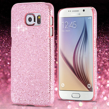 S6 Fashion Glitter Bling Back Case for Samsung Galaxy S6 G920 Hard Plastic UltraThin Shiny Mobile Phone Accessories Cover For S6