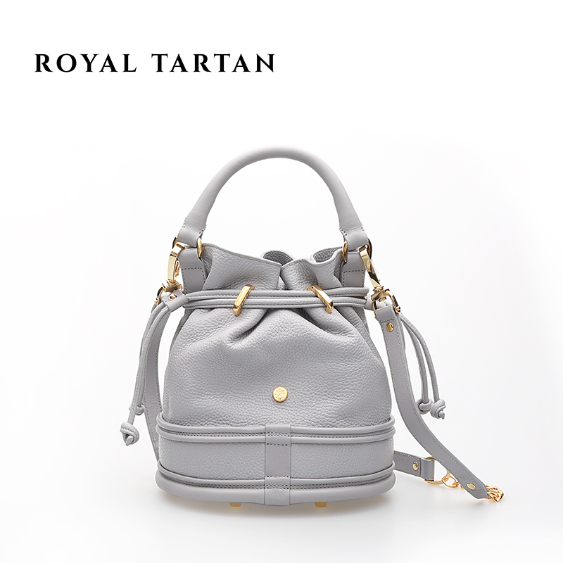 ROYAL font b TARTAN b font luxury handbag designer bucket bag genuine leather handbags fashion tote