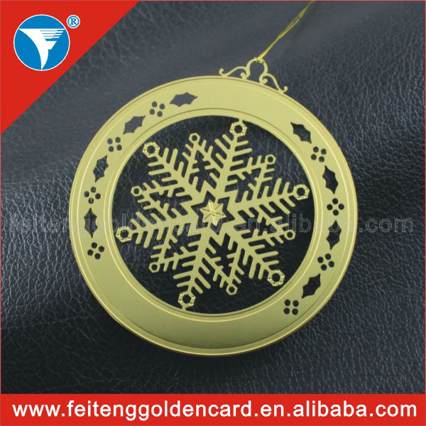 2014 personalized wholesale metallic xmas decors round 2014 personalized wholesale metallic xmas decors round
