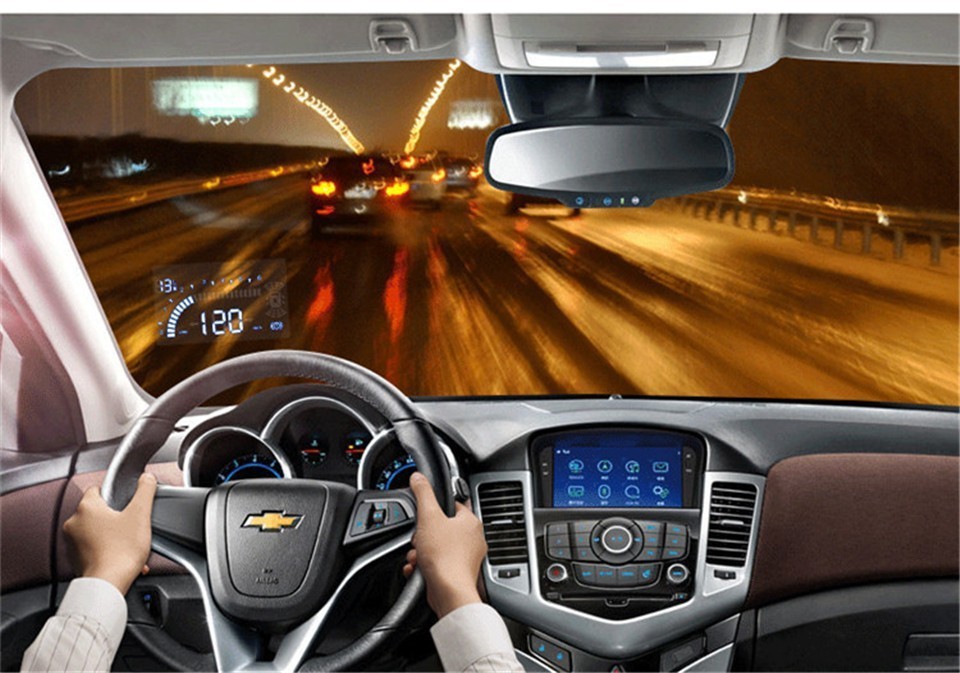 KUST NEWEST Car HUD Head Up Display For Chevrolet HUD For Cruze HUD OBD2 Display For CRUZE 2009 To 2014 For Malibu 2012 To 2015