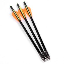 3pcs lot Crossbow Fiberglass Arrow 34cm length OD8mm Crossbow Arrow Bolts Arrow Archery Bow Target Arrow