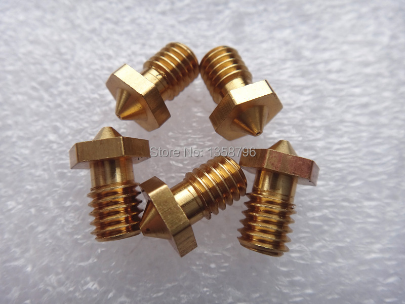 Wholesale 100pcs lot M6 threaded Nozzle for 3D font b Printer b font Accessories Full Metal
