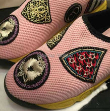 2015 New Fashion Sneakers For Women Embroidered Graffiti Chaussure Femme Platform Mesh Breathable Fashion Sneakers Shoes