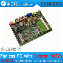 2015 high quality fanless mini pcs with HDMI Intel Celeron C1037U 1 8GHz 4G RAM120G SSD