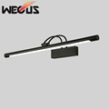 36cm Black mirror cabinet lights retro american shower room lamp foyer study hotel picture light 110V