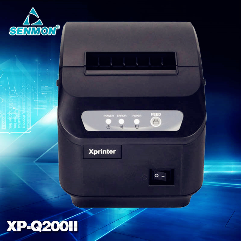 Auto Cutter 80mm POS Thermal Receipt Printer USB/LAN/Parallel Interface Compatible with EPSON ESC/POS and STAR XP-Q200