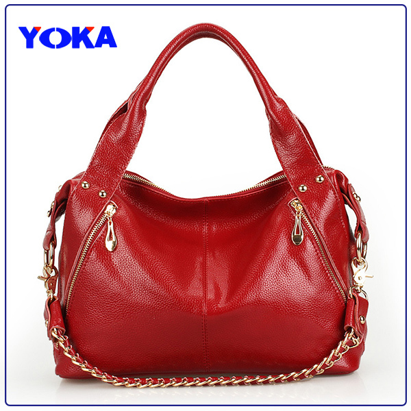 Фотография 2016 NEW Genuine Leather handbag women cowhide shoulder bag female chain bag,Top grade lady big messenger bag / tote