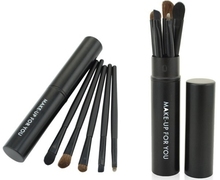 5 pcs Pony Hair Pro Makeup Eye shadow Brushes Set Black Make up Brushes Set Tools